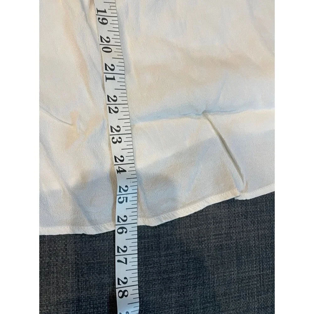 J.Crew Off White Billowing Tunic Blouse Sz XXL